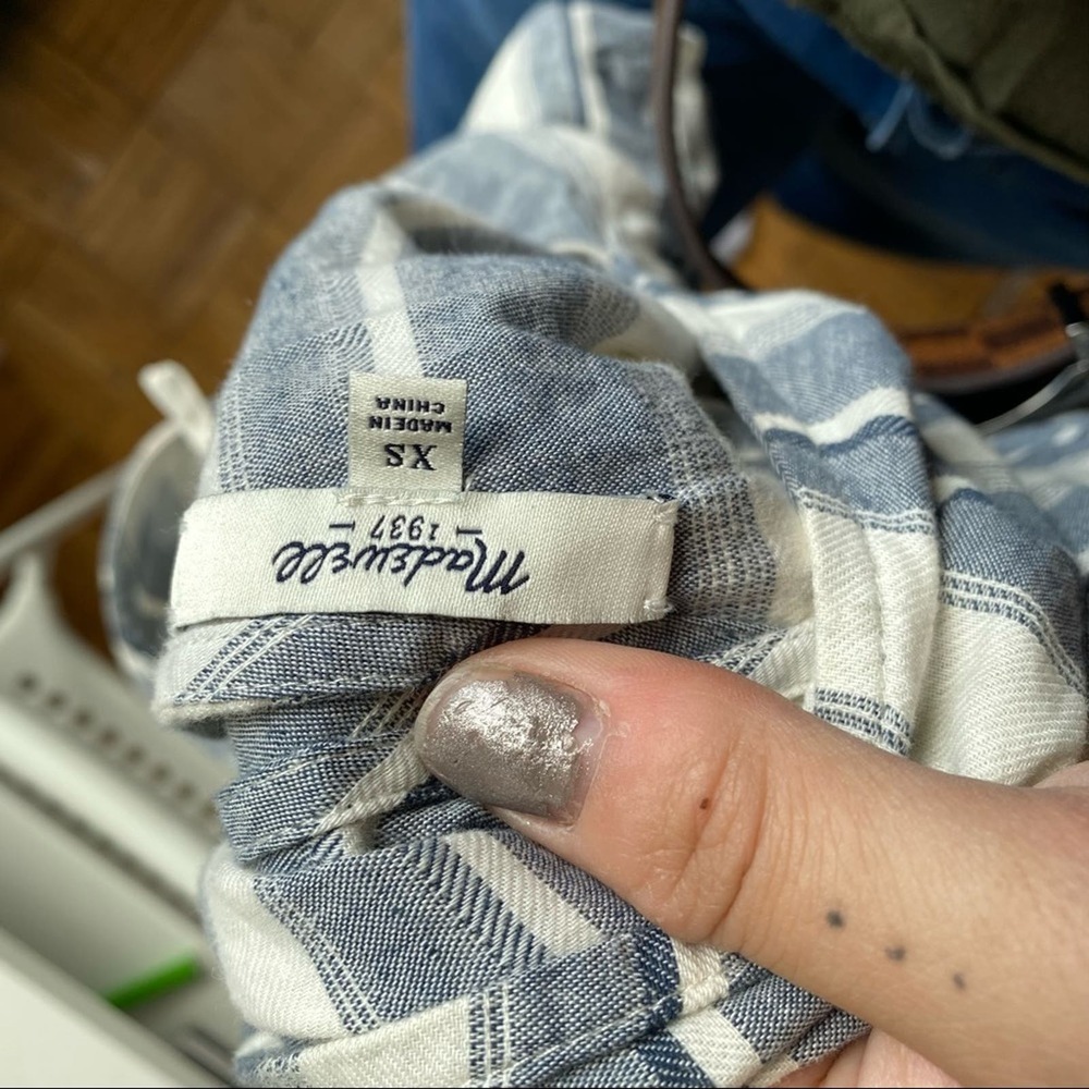 Madewell Blue/White Striped Yucatán Romper - Picture 6 of 9